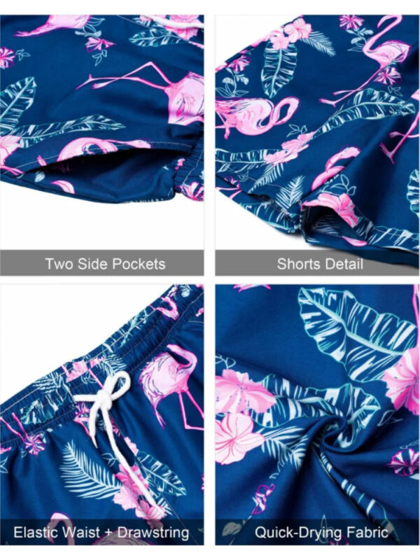 S848877cd0f53403881328647476475bcl.jpg 2024 Summer Men's Temperament Shirt Set Men's Hawaii Vacation Short Sleeve Top Drawstring Shorts 2 Pcs Boutique Party Dresses