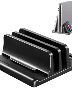 S859329d815764a9fa8b6585dfb86dd69y.jpg 4 in 1 Office Laptop Stand Vertical Save Desktop Space Easy To Place Computer Accessories Scalable Width Office Desk Storage