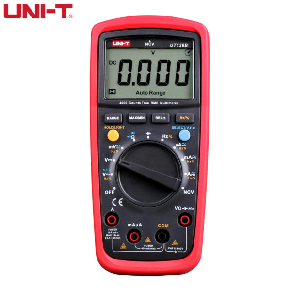 S8594f1209fb047afb55472676f9b74f1l.jpg UNI-T UT139A UT139B UT139C True RMS Digital Multimeter Auto Range AC DC Voltmeter Ammeter Ohmmeter Capacitance Tester NCV