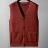 S865e35a3380b4f48a5af9f432d4bb319s.jpg Large knitted sweater, men's new cardigan vest, autumn and winter large loose fat sweater.