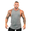 Summer Breathable Cool Feeling Cotton Hurdles Blank Tops High Quality Cotton Mens Casual Sleeveless Gym Fitness Muscle Tank Top