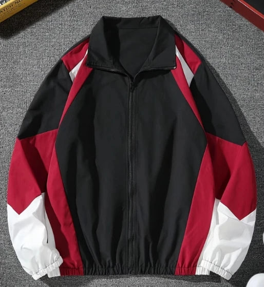 S86ae7ec268f84811af9ac7a056647c44Z.jpg Men's color-blocked jacket, lightweight, casual, travel, windproof and wear-resistant, high-quality fabric, boyfriend gift