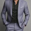 S87804da00f1f495d89fbd276c34f1aa19.jpg Elegant Men's Suit Sets- Slim Fit Tuxedo Set for Weddings & Formal Occasions, Black Suit