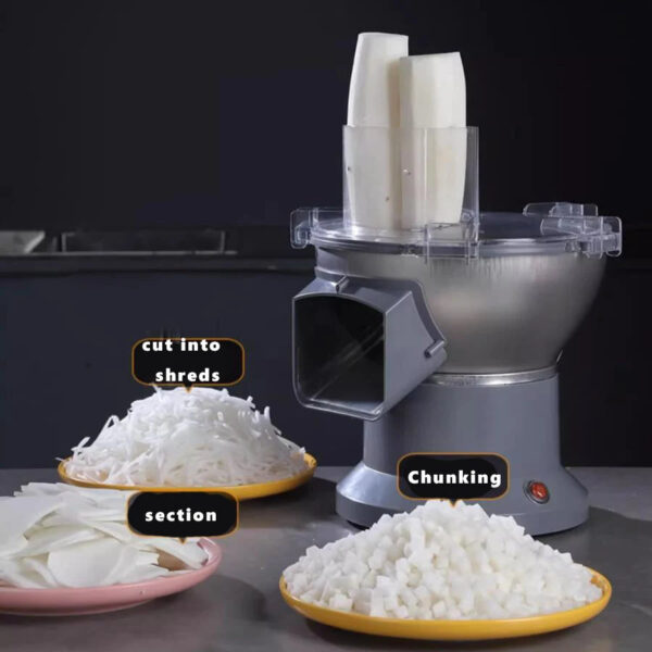 S87806403571c4aff9424dd0c8d8bde496.jpg 110V/220VMultifunctional Vegetable Carrot Potato Dicing Machine Cutter Slicer Commercial Dicing Machine Small Electric Slicer