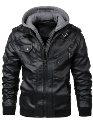 KB New Men's Leather Jackets Autumn Casual Motorcycle PU Jacket Biker Leather Coats Brand Clothing EU Size SA722