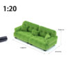 S88992f0c1b29402c80fc1ccbeae44b3dN.jpg Dollhouse Simulation Flocking Sofa Model Dollhouse Mini Living Room Furniture Decoration Accessories Pretend Play Toys