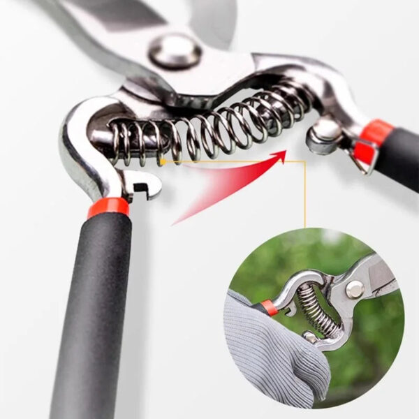 S88fef05738e64ef39aadc5e0fd34dcedz.jpg Garden Tools Secateurs Garden Pruner Shears High carbon steel Blade Pruning Scissors for Bonsai Fruit Trees Flowers Branches