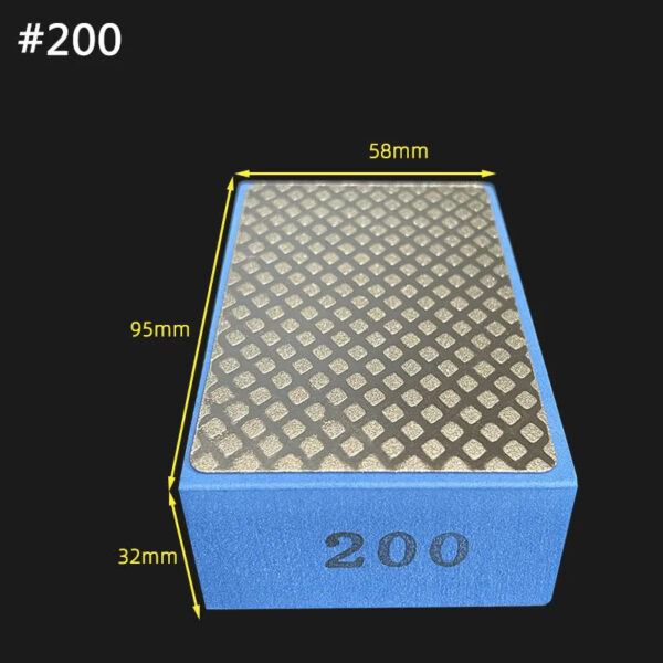 S89f97dc6b90e480295e14a64326f76fck.jpg Diamond Hand Polishing Pads 95mmx58mm Tile Glass Abrasive Grinding Block Pad Stone Marble Ceramic Abrasive Sanding Disc