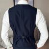 S8a42d3a48bfd4739a867a2b522c095f4s.jpg Men Vest Black With Lapel Solid Double Button Waistcoat For Wedding Groom Banquet Business Casual Work Daily Men Suit Vest