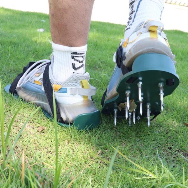 S8a6560dc9b44490b94514db1b37874e6h.jpg 1 Pair Grass Spiked Gardening Walking Revitalizing Lawn Aerator Sandals Nail Shoes Yard Garden Tool Scarifier Nail Cultivator