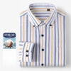 S8aac64659fea4e2f9177af7bdb537356u.jpg New 100% Pure Cotton Oxford Men's Plaid Shirts Male Business Casual High Quality Long sleeve Shirt for Men Pocket Shirt S-5XL