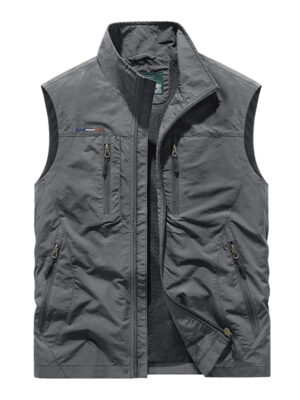 S8bb7dec4c98f450689147312c9ce1e561.jpg 2025 Personalized yelek red Multi Pockets nylon Cargoes Fisherman vest fishing Journalist Photography Camping Waistcoat vest