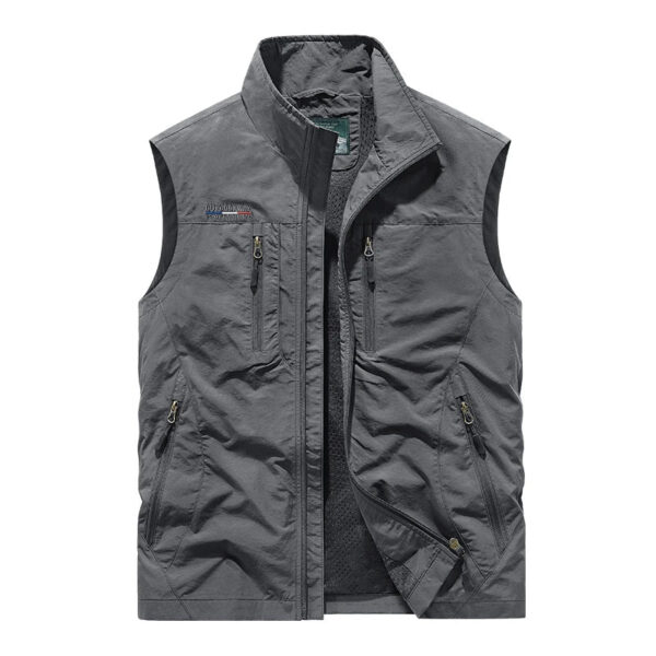 S8bb7dec4c98f450689147312c9ce1e561.jpg 2025 Personalized yelek red Multi Pockets nylon Cargoes Fisherman vest fishing Journalist Photography Camping Waistcoat vest