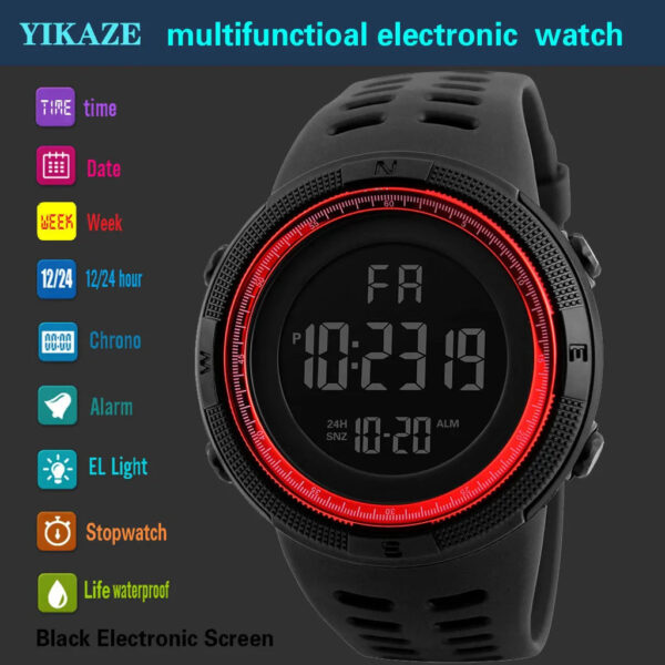 S8c038d8fc4694578ab3c830139c97cb7e.jpg Electronic Watch For Mens Military Sports Watches Luminous Multifunction LED Digital Wristwatch for man kids Boy Student Teen