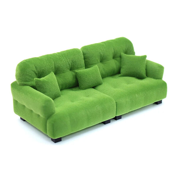 S8c2ffa9b4efe486b837bba10024090d7E.jpg Dollhouse Simulation Flocking Sofa Model Dollhouse Mini Living Room Furniture Decoration Accessories Pretend Play Toys
