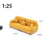 S8e35058868b54b5680236ad7cbdbfaa3u.jpg Dollhouse Simulation Flocking Sofa Model Dollhouse Mini Living Room Furniture Decoration Accessories Pretend Play Toys