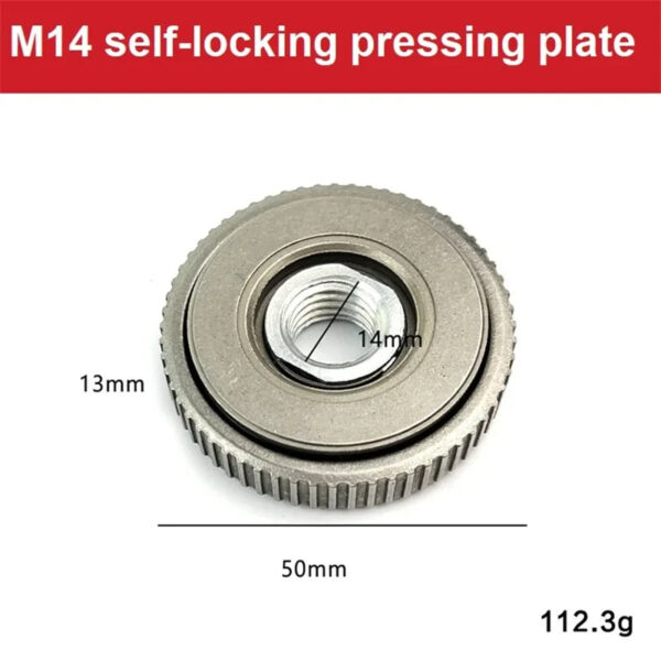 S8e81b2b87cb2433e9cb03fe39ded9955a.jpg M14 Angle Grinder Flange Nut Quick Release Locking Nut Replacement Clamping Plate