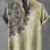 S8efebd1b770e4ef785f8737442a83f3fm.jpg 2025 Men's Mandala Flower Pattern Short Sleeve Shirt Summer Vintage New Linen Shirt men's Short Sleeve Leisure Holiday Streetwea