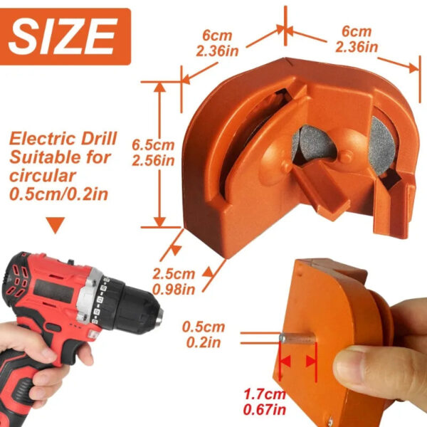 S8f63f400642c457fb3f20344c5d95276l.jpg Drill Bit Sharpener-Professional Drill Bits Sharpener for All Bits, Electric Drill Bit Sharpener, Drill repair kit for Grinding