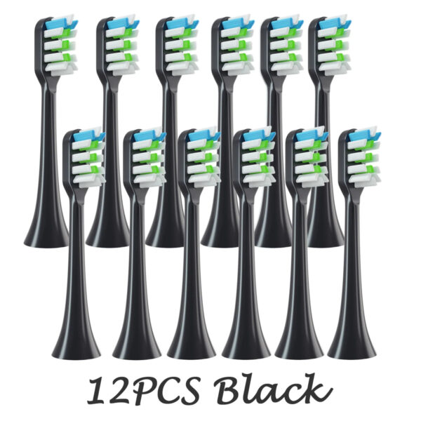 12 PCS for SOOCAS X3/X3U/X5 Brush Heads Replaceable Soft DuPont Sonic Electric Toothbrush Clean Brush Vacuum Bristle Nozzles
