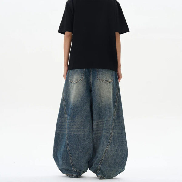 S90572edc205e4f21b91468418d8bd80cZ.jpg 2025 Spring New Men's Jeans Oversized Wide Leg Pants Loose Vintage Patchwork Lightning Cracked Denim Trousers Streetwear Male