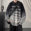 S90599098c6974687b7b4114ad6489b48b.jpg Gradient Letters Retro Sweater Men's Autumn Winter Loose Fashion Brand Handsome Clothes American Trendy Lazy Style Knitted