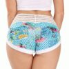 S90bf49f013ea4898b50f10e0fec5873bu.jpg Fashionable Printed Shorts, High Waisted and Hip Lifting Sports and Fitness Running Three Quarter Pants