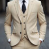 S90de19cbef774c74adf6542a20d1a764e.jpg Men's Three-Piece White Suit, Anti-Wrinkle, No-Iron, Anti-Stick Fur Business Formal Suit, Four-Season Workplace Work Clothing Dr