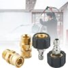 S90f498e793e440b18c244f75bf074138X.jpg Car Wash Gun Adaptor M22-14/15MM To 1/4" 3/8" Quick Hitch Connect High Pressure Wash Swivel Adaptor