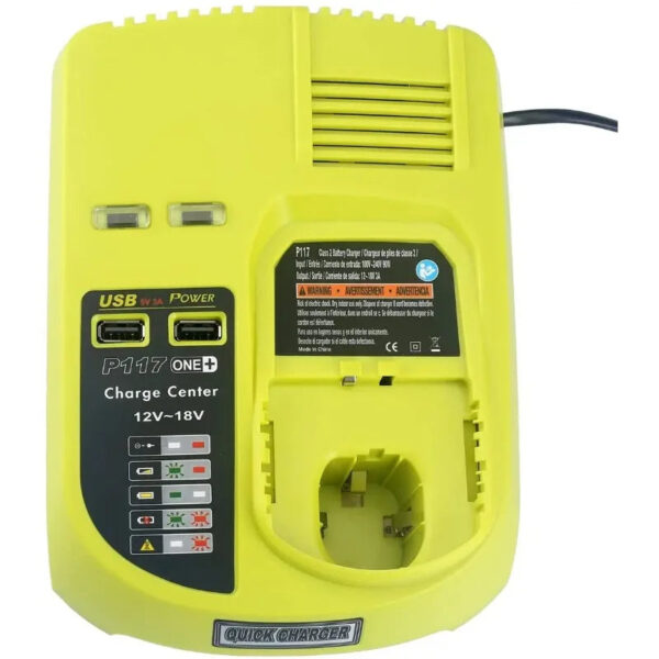 S91e736f4d0bc4470ac7589712b77cbcbv.jpg P117 Charger For Ryobi ONE+Plus P108 Dual Chemistry Battery 12V-18V EU/US/AU Plug For Ryobi 12V-18V Ni-CD Ni-MH Li-ion Battery