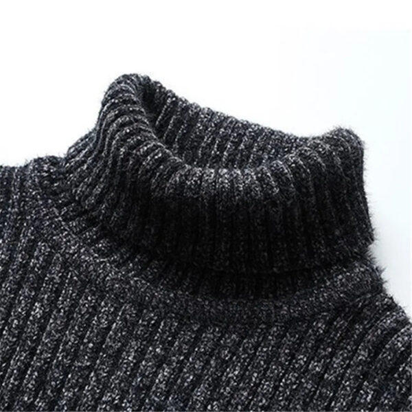 S91e77e100df94548af0787e499adbddey.jpg 2026 New Men's Thick Warm Sweater Winter Knitted Turtleneck Pullovers Male High Neck Solid Slim Fit Soft Sweaters for Men Tops
