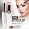 2 in 1 Face Shaver and Eyebrow Trimmer Rechargeable Lips  Facial Hair Remover Women Electric Portable