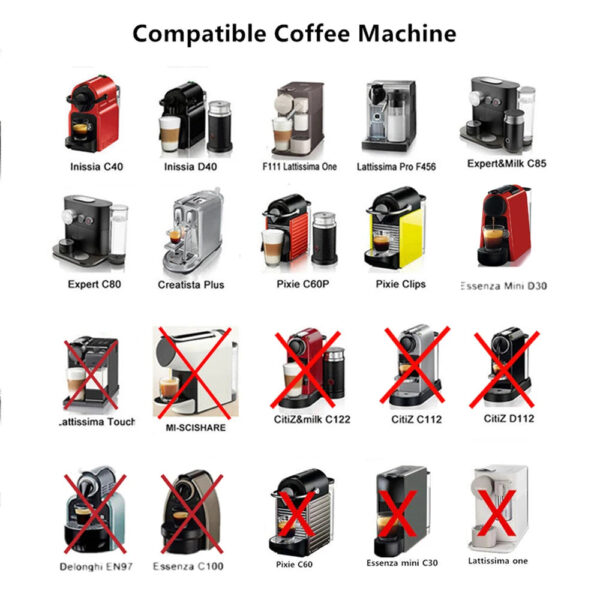 S92914cb88b93440f9d0c988440e08f08p.jpg RECAFIMIL Reusable Stainless Steel Coffee Capsules Refillable Capsules Filters Pods for Nespresso OriginalLine Machines