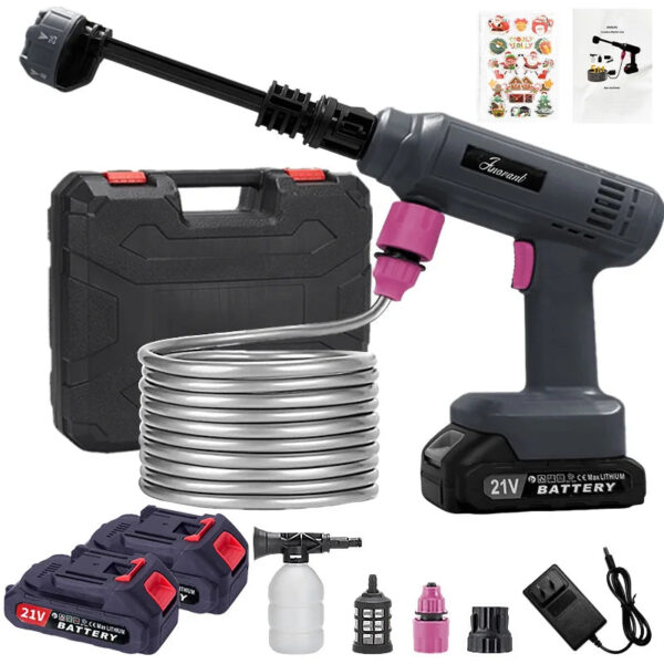 S92a829496bbc4e4786a1978342011be5v.jpg Power Blaster Plus Pressure Washer Cordless Portable Electric High Pressure Water Spray Gun and Hose Car Washer Cleaner Tool