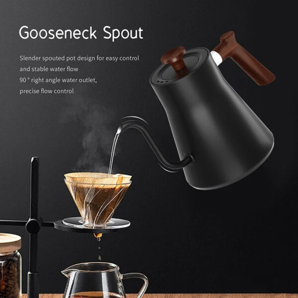 S92a8c2b2b35e4219a95e7d0d5a94ea8cf.jpg 110V/220V Gooseneck Electric Kettle Smart Temperature Control Pot 1200W Rapid Heating Kettle 304 Stainless Steel Liner Pot 900ml