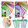 Math Flash Cards Set: Addition, Subtraction, Multiplication, Division & Fraction Learning, 15 Cards + 2 Erasable Pens