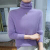 S94a2488aab91414bbd335892be8dcc89A.jpg Autumn And Winter New 100% Pure Mink Cashmere Sweater Women's Pile Collar Pullover Slim Sweater Knitted Bottoming Shirt