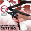 S9533400a6ca449eb97a7f85bcd40fca7g.jpg Premium Garden Clippers Gardening Tasks 3 Times Easier, Rachet Hand Ideal For Those With Arthritis or Weak Hands, Cut Capacity S
