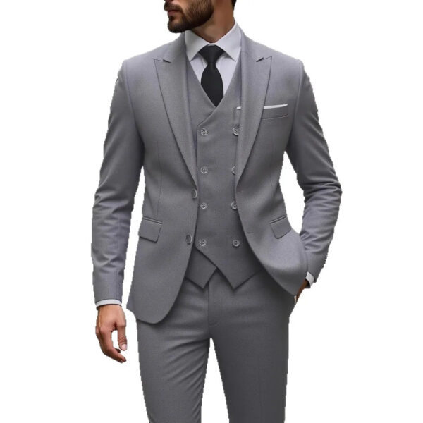 Classic Wedding Tuxedos Slim Fit Bridegroom For Men 3 Pieces Groomsmen Suit Male Formal Business Men Suits(Jacket+Vest+Pants)