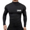 S95f6e5fd3dab4e5496f6db573a420b858.jpg New Fashion Base Tee Shirt Men Slim Fit Knit High Neck Pullover Turtleneck Sweater Tops Shirt