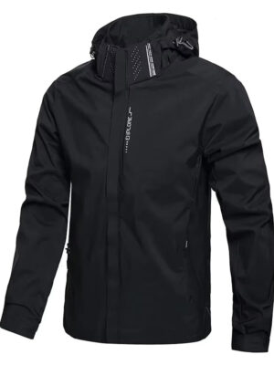 S9640c1fc7d7b46819a1539c5467dc50bQ_c3be2472-8bbf-45fb-85a6-534e60fd4ef8.jpg Men's Waterproof Rain Jacket Lightweight Outer Hooded Outdoor Raincoat Hiking Windproof Jacket Climbing Outdoor Jackets