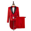 Men's Tailcoat Classic Modern White and Black Basic Style Mens Suit with Tailcoat Singer Magician Stage Jacket Outfits