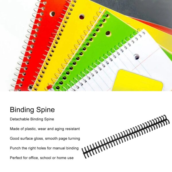 【New】10PCS 34 Hole Binding Spine Plastic Split Loose Leaf Rings Detachable Binding Loop 12mm Diameter Detachable Binding Loop
