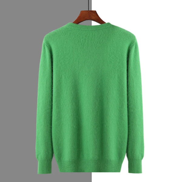 New cashmere men's round neck in autumn and winter Korean version of mink cashmere sweater thickened leisure warm wool knitted b