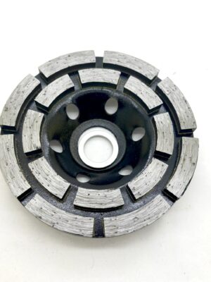S973b80b804464a34a184ec891eac2f6cq.jpg Diamond Double Row Grinding Wheel Cement Stone Concrete Floor Millstone Diamond Grinding Wheel Durable 4 inch 5 inch