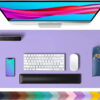 1 Pcs Large Size 600*300mm Office Desk Protector Mat PU Leather Waterproof Mouse Pad Desktop Keyboard Desk Pad Gaming Mousepad