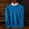 S98a105960716485cb8dc8fb43bebce3bj.jpg Men's 100% Cashmere Sweater O-Neck Pullovers Knit Large Size Wool Sweater Winter New Tops Long Sleeve High-End Jumpers