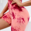 S98ac9d8755ed401cbca45f18d5c9c768y.jpg Multicolour Tie Dye Women’s Quick Drying Yoga Shorts Tight Fitting Sports Shorts for Women Peach Hip Compression Shorts Fitness