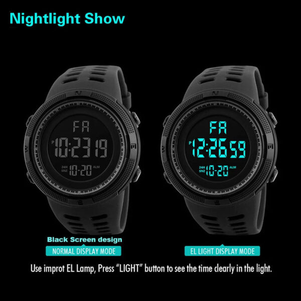 S98fb0543ffde41f4b96f3e3e19e860abe.jpg Electronic Watch For Mens Military Sports Watches Luminous Multifunction LED Digital Wristwatch for man kids Boy Student Teen