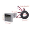 S99a38dbcd834427ab389f92b4b8997e5F.jpg Mini Digital Voltmeter Ammeter 22mm Square AC 20-500V 0-100A Amp Volt Voltage Tester Meter Dual LED Indicator Pilot Lamp Light